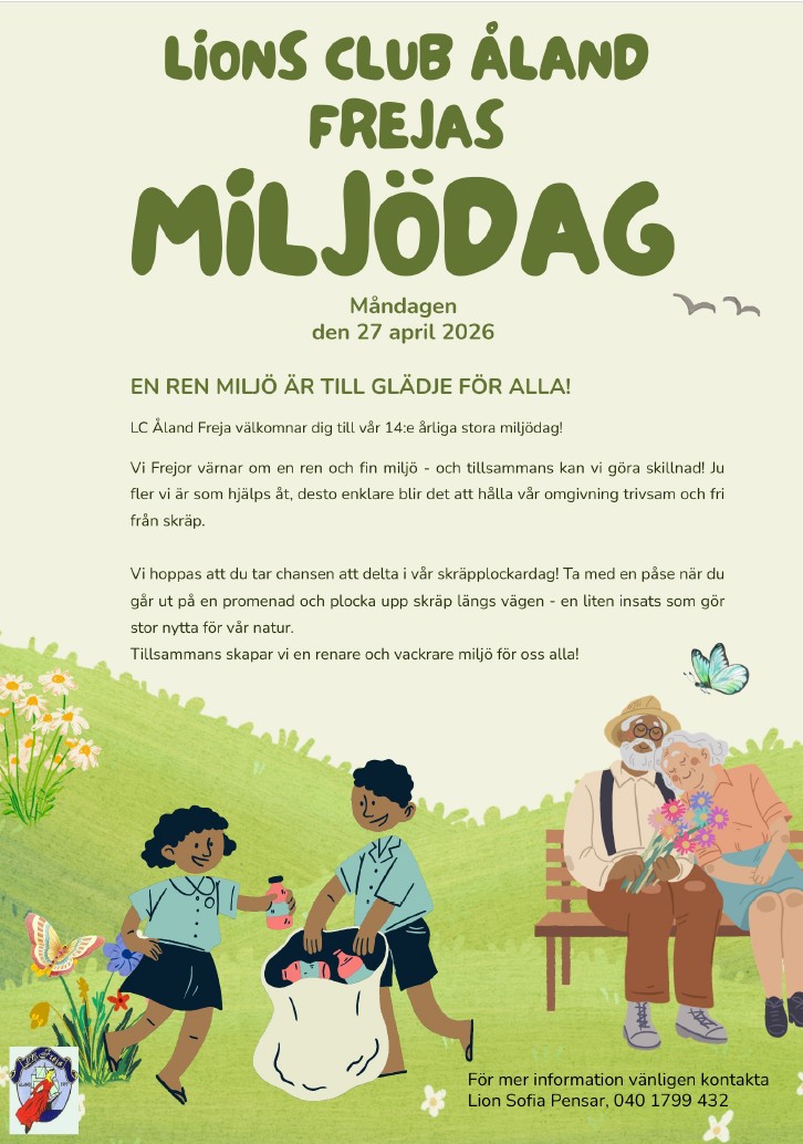 Lions Clud Freja miljödag 27.4.2026
